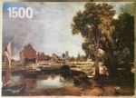 Image of the puzzle 1500, Hestair, Dedham Mill, by John Constable, Complete, Picture of the box