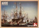 Image of the puzzle 4000, Nathan, Queen Victorias Visit to Cherbourg, by Jules Achille Noël, Sealed Bag, Picture of the box