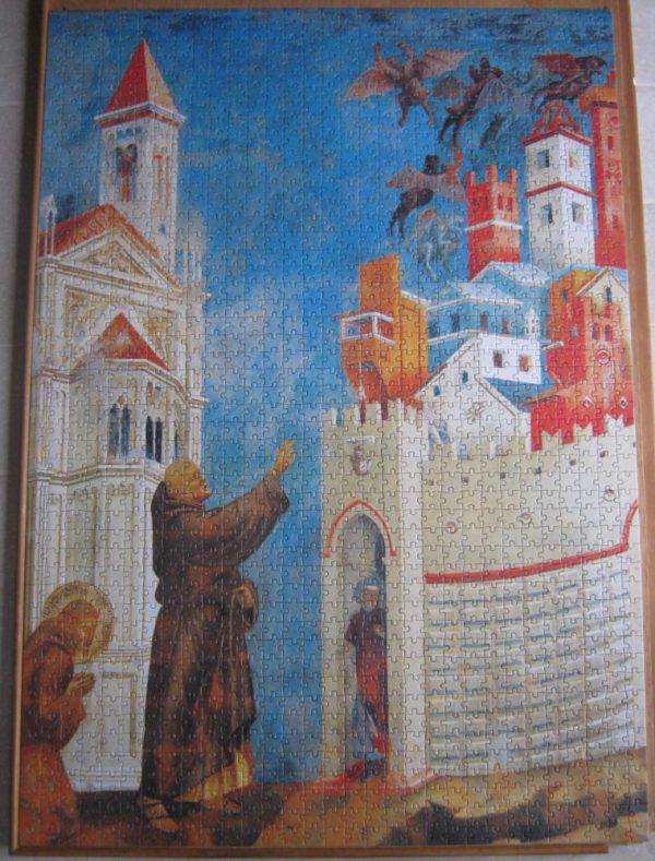 Image of the puzzle 1500, Clementoni, The Devils Cast Out of Arezzo, by Giotto, Complete, Picture of the puzzle assembled