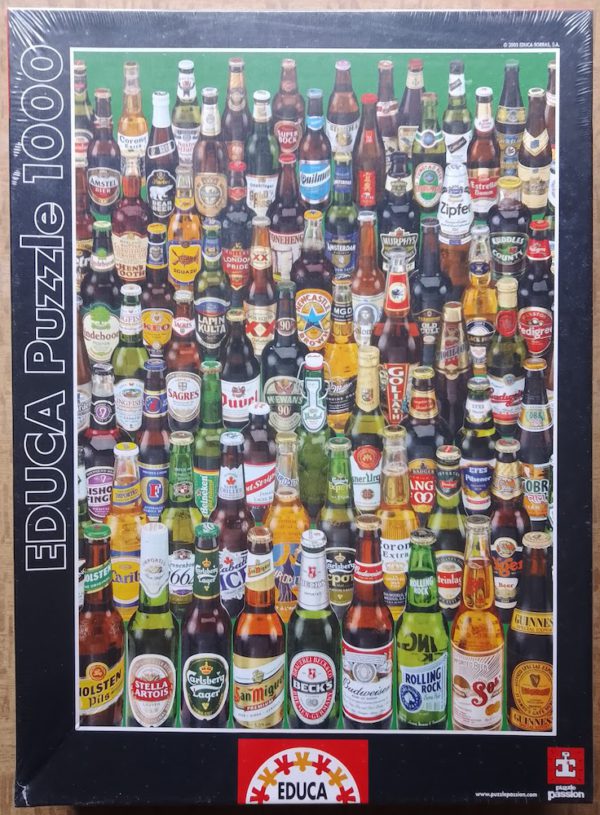 Image of the puzzle 1000, Educa, Beers, Factory Sealed, Picture of the box