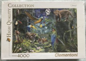 Image of the puzzle 4000, Clementoni, Aztec Forest, David Penfound, Factory Sealed, Picture of the box