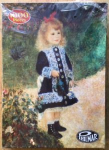 Image of the Puzzle 1000, Philmar, A Girl with a Watering Can, by Auguste Renoir, Factory Sealed