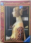 Image of the puzzle 1000, Ravensburger, Portrait of Giovanna Tornabuoni, by Domenico Ghirlandaio, Factory Sealed