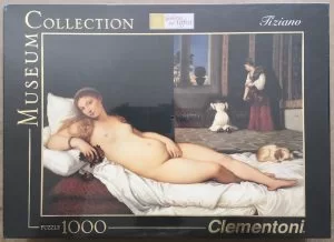 Image of the puzzle 1000, Clementoni, The Venus of Urbino, by Titian, Factory Sealed
