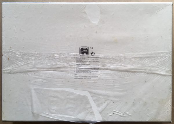 Image of the puzzle 3000, Jumbo, Shooting Pool, by Jan van Haasteren, Factory Sealed, Picture fo the back