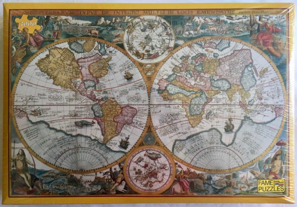 Image of the puzzle 3000, Fame, Maps, Petrus Plancius, Factory Sealed