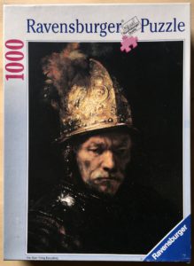 Image of the puzzle 1000, Ravensburger, The Man with the Golden Helmet, by Rembrandt, Complete, Picture of the box