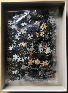 Image of the puzzle 1000, Ravensburger, The Man with the Golden Helmet, by Rembrandt, Complete, Picture of the bag