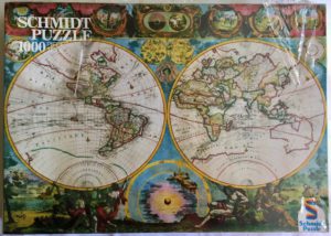 Image of the puzzle 1000, Schmidt, Historic Map of the World, Factory Sealed