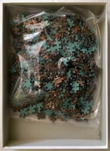 Image of the puzzle 1000, Ravensburger, The Dance Class, Edgar Degas, Complete, Picture of the bag