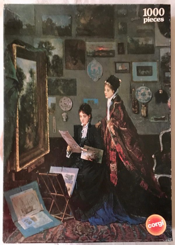 Image of the puzzle 1000, Corgi, Gallery of Paintings, Unknown Artist, Picture of the box