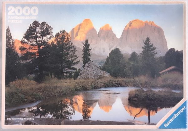 Image of the puzzle 2000, Ravensburger, Alp Glow, by Manfred Thonig, Complete, Picture of the box