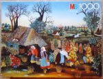Image of the puzzle 1000, MB, Grape Harvest, by Marija Peti, Complete, Picture of the box