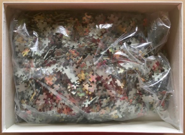 Image of the puzzle 2000, Ricordi, The Japanese Bridge, by Claude Monet, Sealed Bag, Picture of the bag