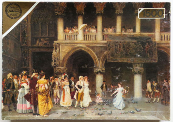 Image of the puzzle 1500, Falcon, A Venetian Wedding, Gabriel Puig Roda, Complete, Picture of the box