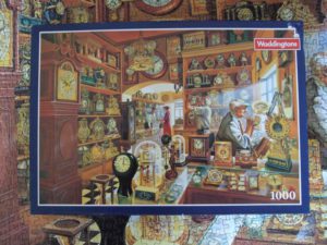 Image of the puzzle 1000 Waddingtons, The Clock Repairer, Complete, Picture of the box