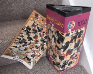 Image of the puzzle 1000, Heye, Black or White, by Marino Degano, Complete, Picture of the box