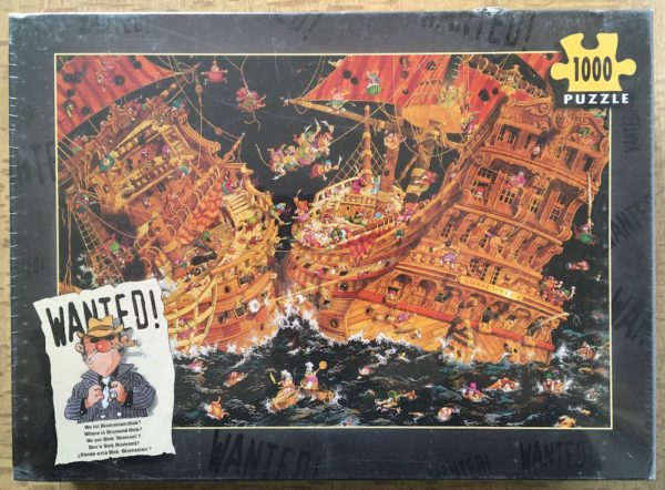 Image of the puzzle 1000, Heye, Wanted! Where is Diamond Dick?, Jean-Jacques Loup, Factory Sealed, Picture of the box