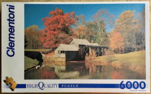 Image of the puzzle 6000, Clementoni, Blue Ridge Mountains, USA, Complete, Picture of the box