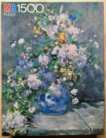 Image of the puzzle 1500, MB, A Large Vase of Flowers, by Pierre-Auguste Renoir, Complete, Picture of the box