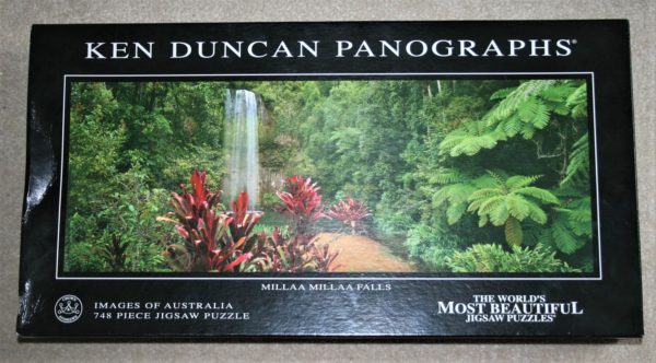 Image of the puzzle 750, Crown & Andrews, Millaa Millaa Falls, by Ken Duncan, Complete, Picture of the box