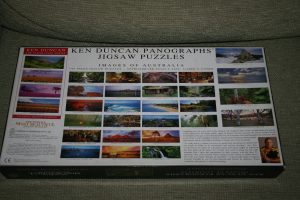 Image of the puzzle 750, Crown & Andrews, Millaa Millaa Falls, by Ken Duncan, Complete, Picture of the back
