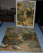 Image of the puzzle 500, Waddingtons De Luxe, Spring Blossom, W. S. Coleman, Complete, Picture of the box and the puzzle