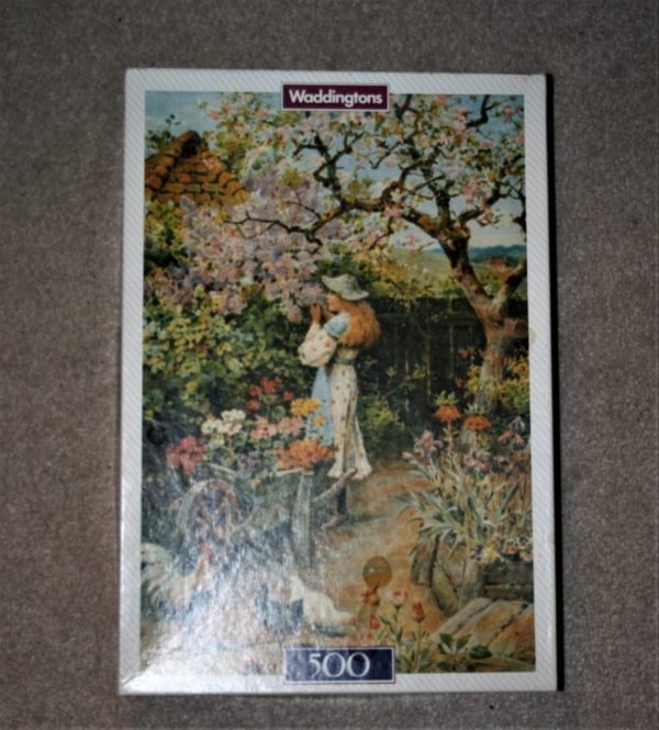 500, Waddingtons De Luxe, Spring Blossom, W. S. Coleman, Complete, Picture of the box