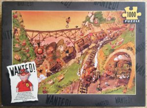 Image of the puzzle 1000, Heye, Wanted! Where is Getaway Car Fred?, by Loup, Sealed Bag, Picture of the box