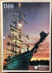 Image of the puzzle 1500, Clementoni, Sailing Ship, Sealed Bag, Picture of the box