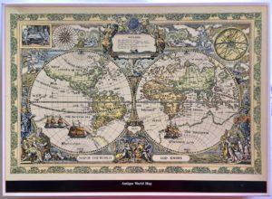 Image of the puzzle 2000, Sunbird, Antique World Map, Sealed Bag, Picture of the box