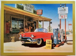 Image of the puzzle 2000, Road Station, Gas Stand, by Hiroaki Shioya, Sealed Bag, Picture of the box