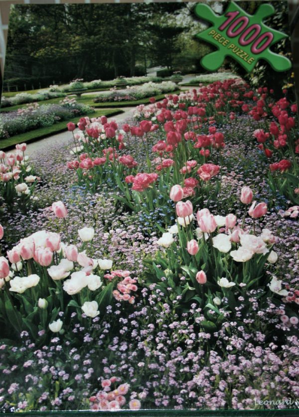Image of the puzzle 1000, Anker International, Le Versinet Garden, Listed by Cathy