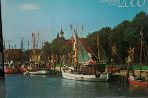 Image of the puzzle 2000, Arrow, Tonning Harbour, Germany, Sealed Bag, Picture of the box