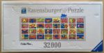 Image of the puzzle 32000, Ravensburger, Double Retrospect, by Keith Haring, Complete, Picture of the box