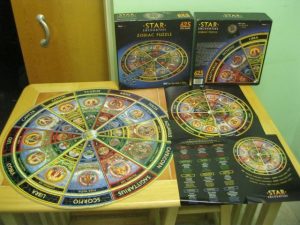 Image of the puzzle 625, Mind Games, Star Encounters, Complete, Picture of the box and the puzzle