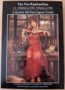 Image of the puzzle 500, Museums & Galleries, Oh, Swallow, Swallow, by John Melhuish Strudwick, Picture of the box