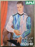 Image of the puzzle 1500, Apli, Harlequin, 1917, by Pablo Picasso, Complete, Picture of the box