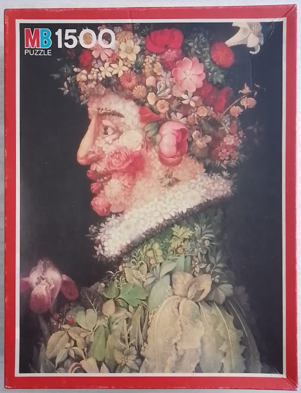 Image of the puzzle 1500, MB, Spring, by Giuseppe Arcimboldo, Complete, Picture of the box