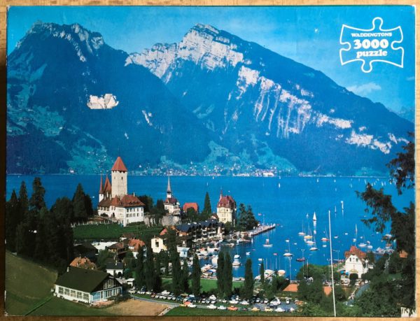 Image of the puzzle 3000, Waddingtons, Spiez, Switzerland, Sealed Bag, Picture of the box