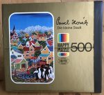Image of the puzzle 500, Heye, Die Kleine Stadt, by Pavel Horák, Sealed Bag, Picture of the box