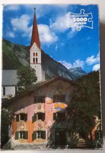 Image of the puzzle 1000, Waddingtons, Holzgau, Tirol, Austria, Complete, Picture of the box