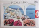 Image of the puzzle 1500, Educa, Santorini, Greece, Factory Sealed, Picture of the box