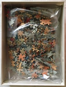 Image of the puzzle 500, MB, The Young Ladies of Avignon, by Picasso, Picture of the bag