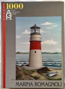 Image of the puzzle 1000, Ricordi, Faro, Marina Romagnoli, Picture of the box