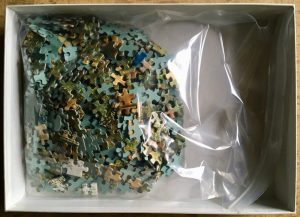 Image of the puzzle 500, Jumbo, Garden Enjoyment, by G.J. Atkinson, Picture of the bag