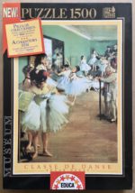 Image of the puzzle 1500, Educa, The Dance Class, by Edgar Degas, Sealed Bag, Picture of the box