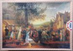 Image of the puzzle 5000, Educa, Saint James Fair, by Samuel Colman, Incomplete, Picture of the box