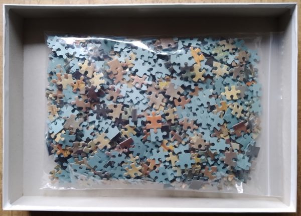 Image of the puzzle 1000, Falcon, The Battle of Trafalgar, by Thomas Whitcombe, Complete, Picture of the bag