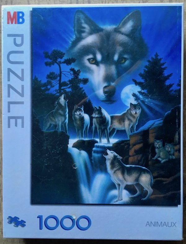 Image of the puzzle 1000, MB, Wolf, Unknown Artist, Factory Sealed